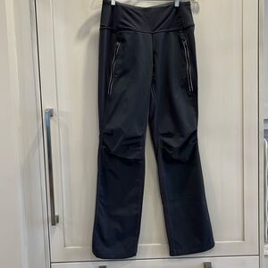 VGUC Lululemon Run: Free Pant grey nylon inside fleece running pant zip pockets